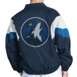 T-Wolves Yard Line Navy Full-zip Jacket