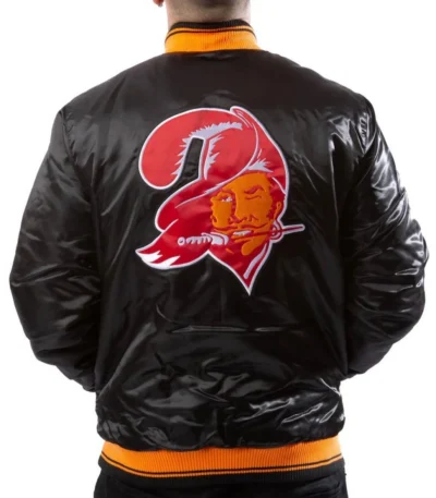 Tampa Bay Buccaneers Black Satin Jacket