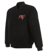 Tampa Bay Buccaneers Bomber Black Wool Jacket