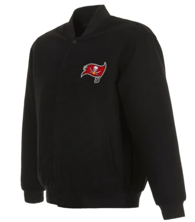 Tampa Bay Buccaneers Bomber Black Wool Jacket