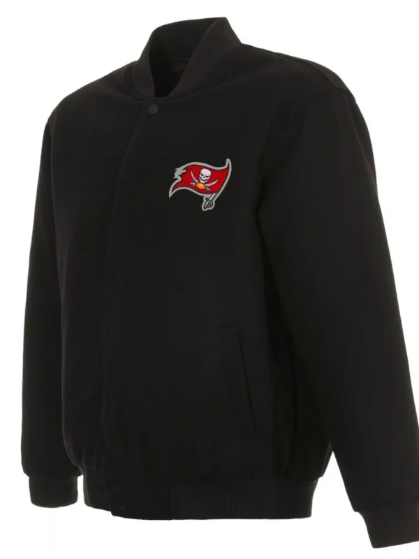 Tampa Bay Buccaneers Bomber Black Wool Jacket