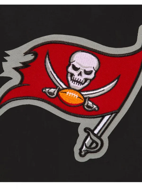 Tampa Bay Buccaneers Bomber Black Wool Jacket