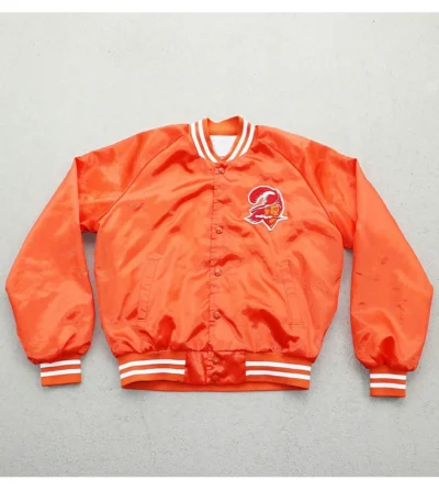 Tampa Bay Buccaneers Bomber Satin Jacket