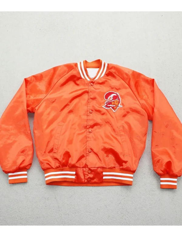 Tampa Bay Buccaneers Bomber Satin Jacket