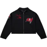 Tampa Bay Buccaneers Cropped Black Mechanic Jacket
