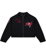 Tampa Bay Buccaneers Cropped Black Mechanic Jacket