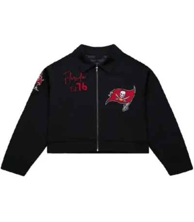 Tampa Bay Buccaneers Cropped Black Mechanic Jacket