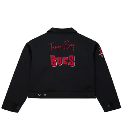 Tampa Bay Buccaneers Cropped Black Mechanic Jacket