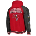 Tampa Bay Buccaneers Defender Red Hoodie Varsity Jacket