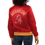 Tampa Bay Buccaneers Full Count Red Varsity Satin Jacket