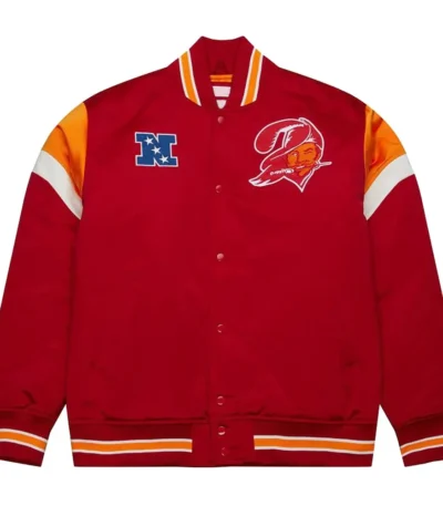 Tampa Bay Buccaneers Heavyweight Red Satin Jacket