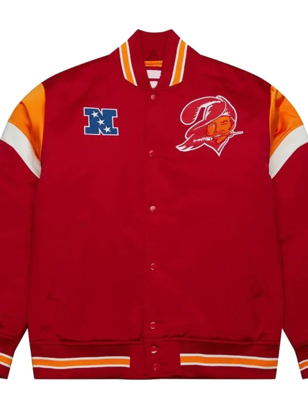 Tampa Bay Buccaneers Heavyweight Red Satin Jacket