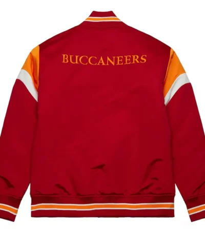 Tampa Bay Buccaneers Heavyweight Red Satin Jacket