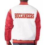 Tampa Bay Buccaneers Historic Renegade White-Red Varsity Satin Jacket