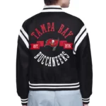Tampa Bay Buccaneers Printed Logo Varsity Satin Jacket