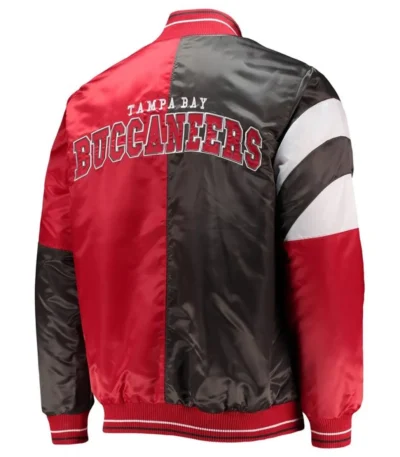Tampa Bay Buccaneers Red and Black Full-Snap Jacket