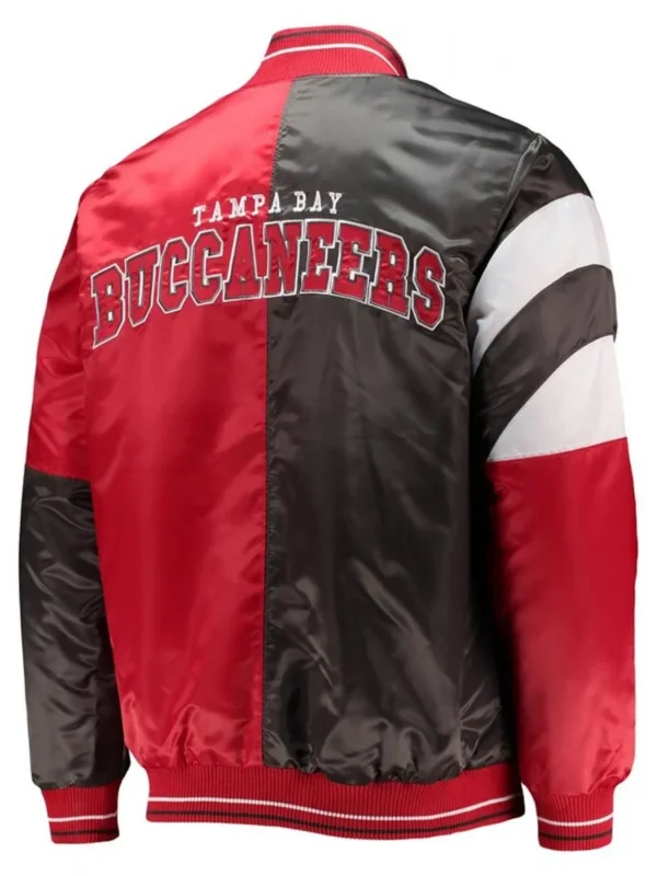 Tampa Bay Buccaneers Red and Black Full-Snap Jacket