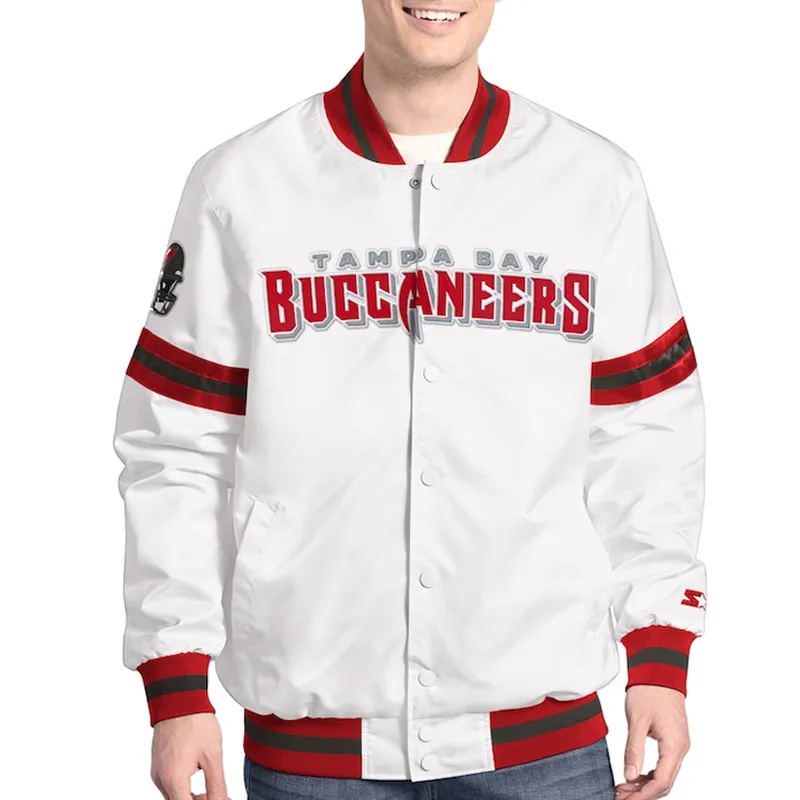 Tampa Bay Buccaneers Scout Varsity Satin Jacket Tampa Bay Buccaneers Scout Varsity Satin Jacket