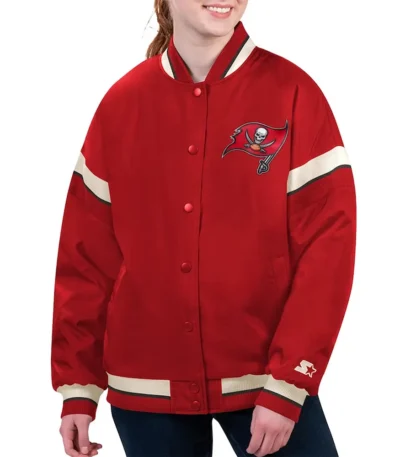 Tampa Bay Buccaneers Tournament Red Varsity Jacket