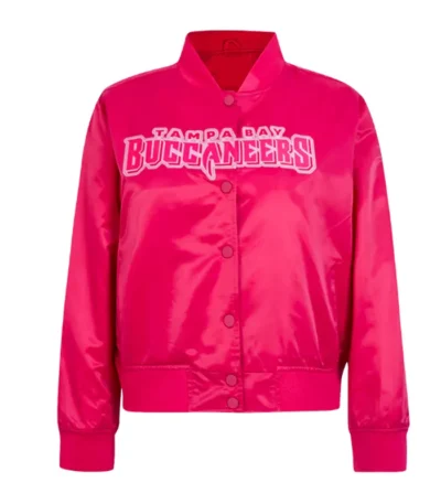 Tampa Bay Buccaneers Triple Pink Satin Jacket