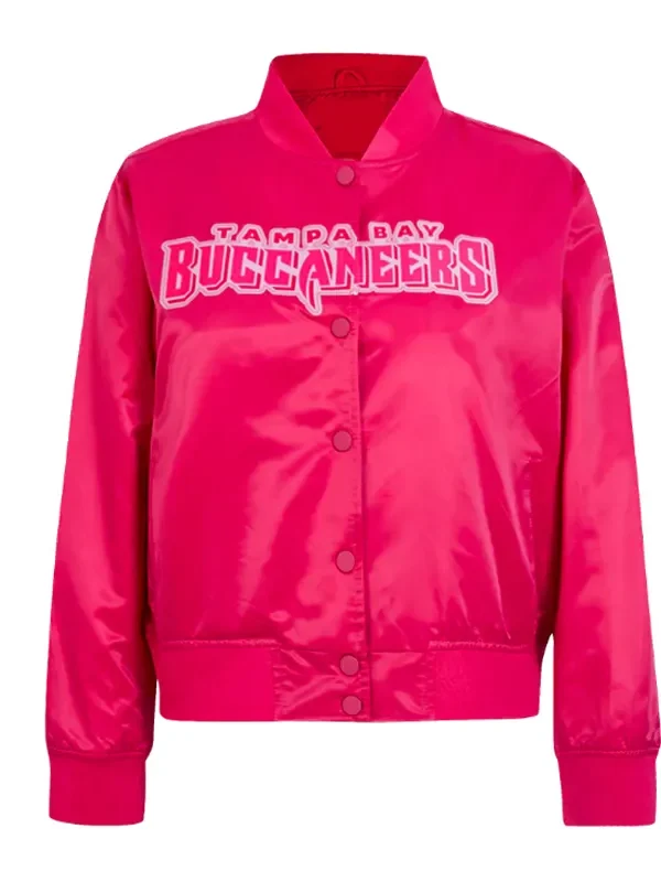 Tampa Bay Buccaneers Triple Pink Satin Jacket