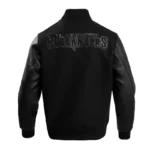 Tampa Bay Buccaneers Triple Black Varsity Wool-Leather Jacket