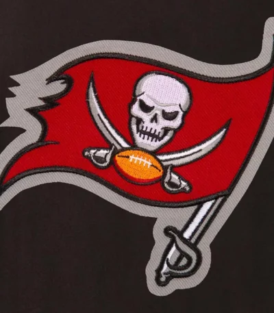 Tampa Bay Buccaneers Varsity Embroidered Black Jacket