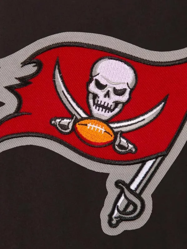 Tampa Bay Buccaneers Varsity Embroidered Black Jacket