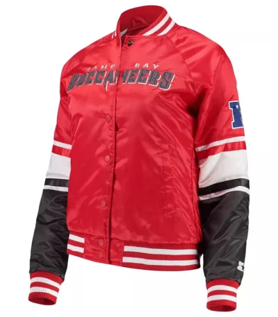 Tampa Bay Buccaneers Victory Cheer Satin Red Jacket