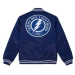 Tampa Bay Lightning Heavyweight Blue Satin Jacket
