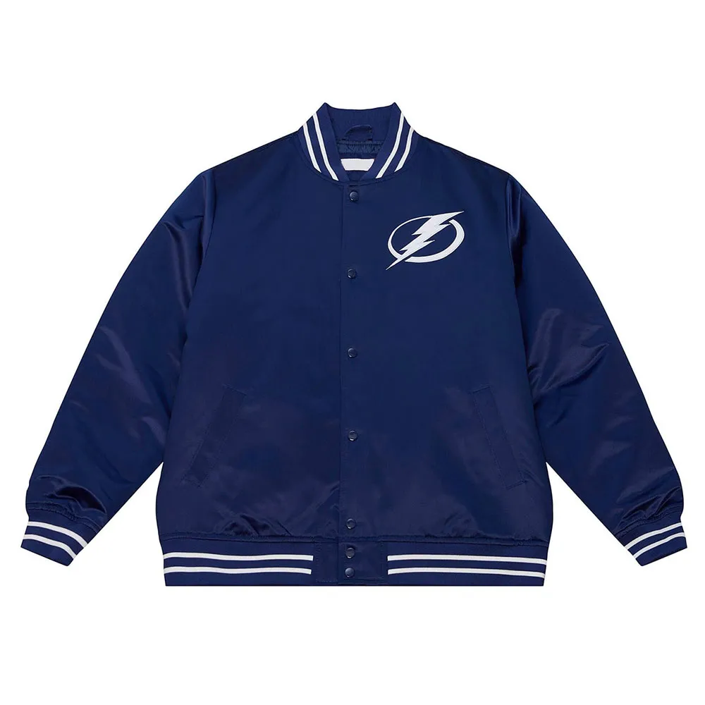 Tampa Bay Lightning Heavyweight Blue Satin Jacket Tampa Bay Lightning Heavyweight Blue Satin Jacket