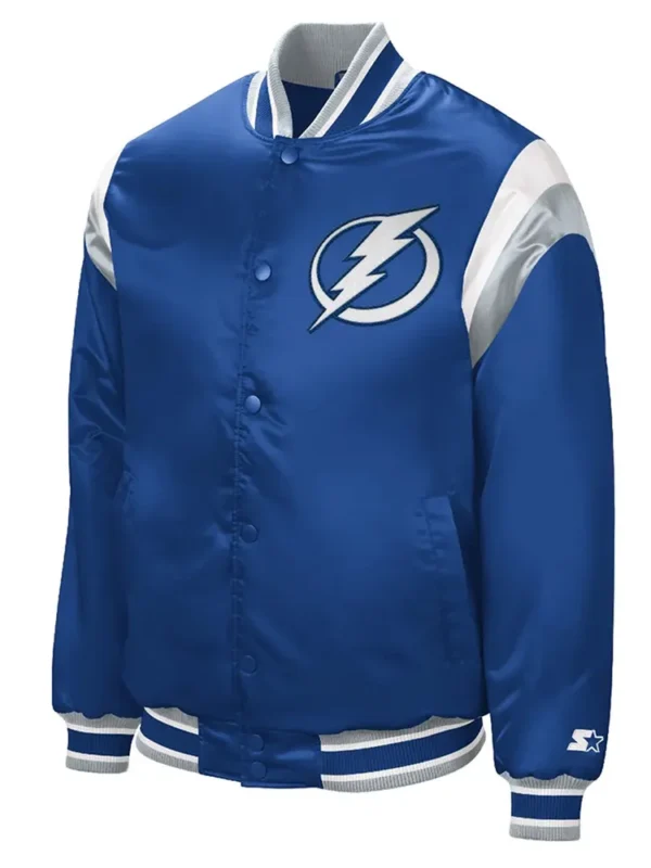 Tampa Bay Lightning Shut Out Royal Varsity Satin Jacket