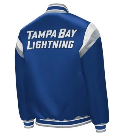 Tampa Bay Lightning Shut Out Royal Varsity Satin Jacket