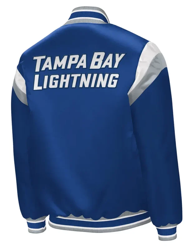 Tampa Bay Lightning Shut Out Royal Varsity Satin Jacket