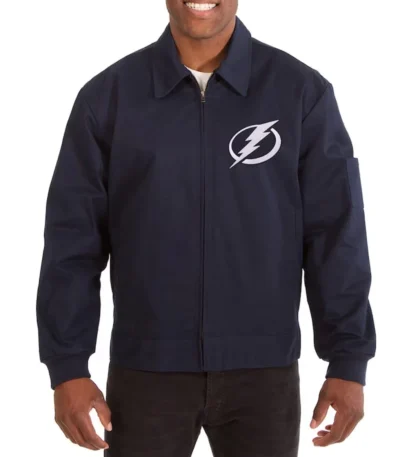Tampa Bay Lightning Workwear Navy Cotton Jacket