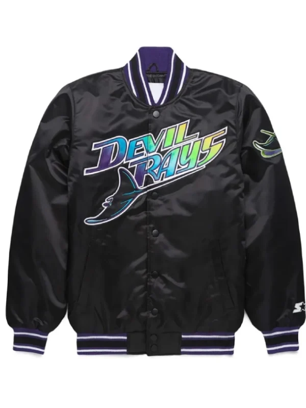 Tampa Bay Rays Black Classic Satin Jacket