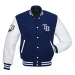Tampa Bay Rays Blue and White Varsity Jacket