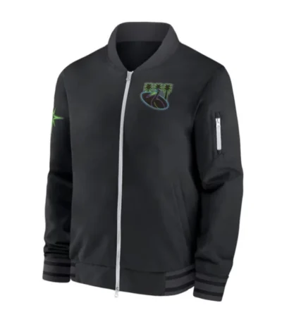Tampa Bay Rays City Connect Game Time Black Bomber Jacket