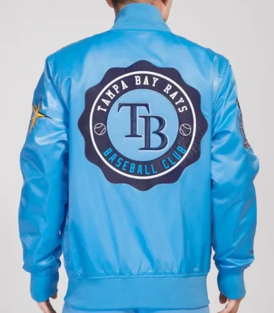 Tampa Bay Rays Crest Emblem University Blue Jacket