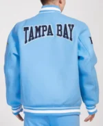 Crest Emblem University Tampa Bay Rays Blue Varsity Jacket