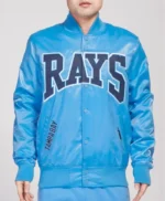 Tampa Bay Rays Crest Emblem University Blue Jacket