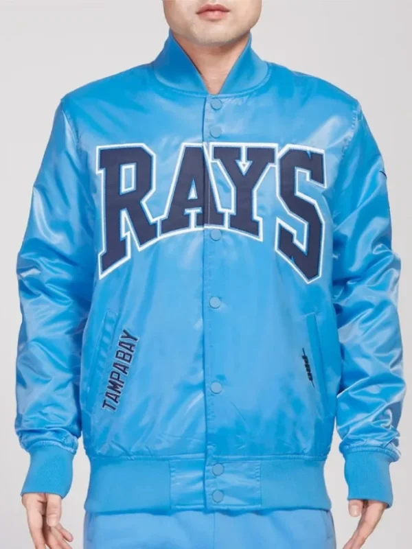 Tampa Bay Rays Crest Emblem University Blue Jacket