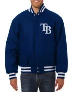 Tampa Bay Rays Full-Snap Wool Varsity Jacket