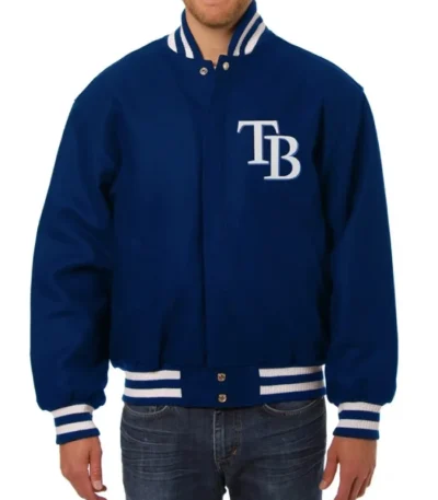 Tampa Bay Rays Full-Snap Wool Varsity Jacket