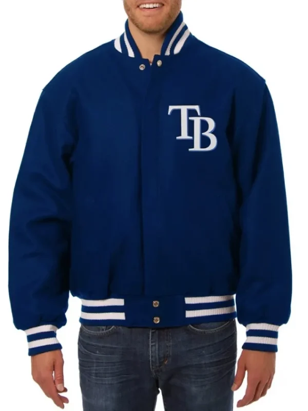 Tampa Bay Rays Full-Snap Wool Varsity Jacket