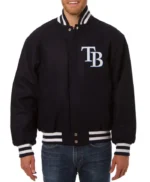 Tampa Bay Rays Full-Snap Wool Varsity Jacket