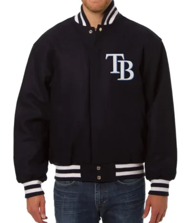 Tampa Bay Rays Full-Snap Wool Varsity Jacket