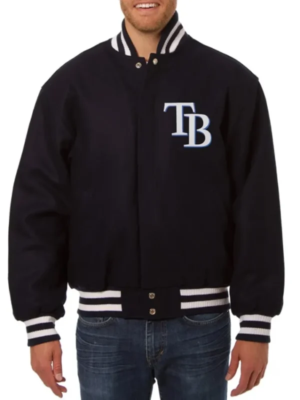 Tampa Bay Rays Full-Snap Wool Varsity Jacket