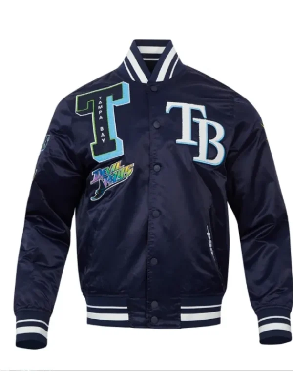 Tampa Bay Rays Mashup Classic Rib Satin Jacket