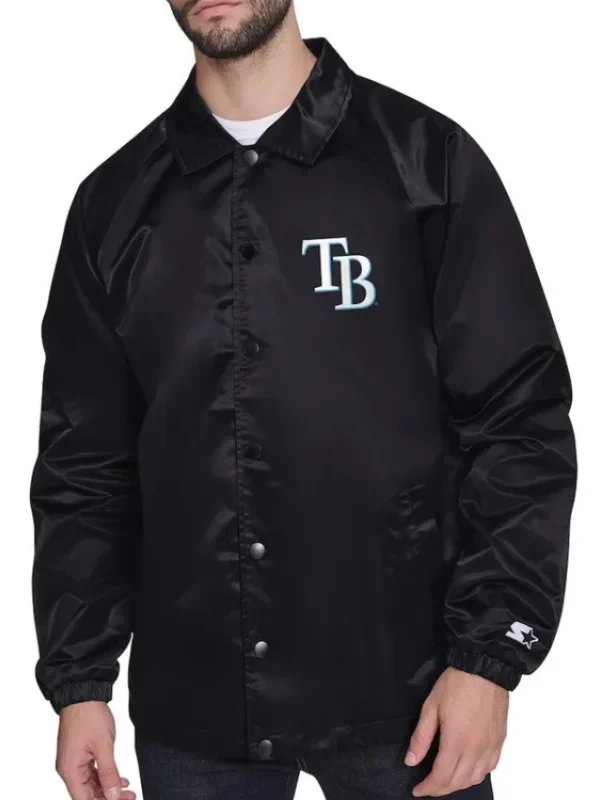 Tampa Bay Rays Retro Logo Coaches Satin Jacket